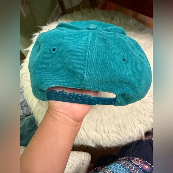 Adidas Blue and Black Corduroy Cap - Picture 7 of 7